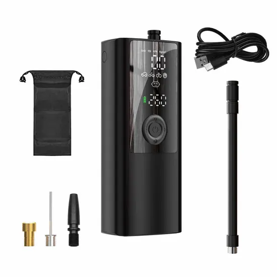 12,6 В шинный надувной портативный мини-беспроводной умный автомобильный воздушный насос